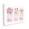 Stupell Industries Pink Flowers And Perfumes Glam Fashion Watercolor Design Canvas Wall Art